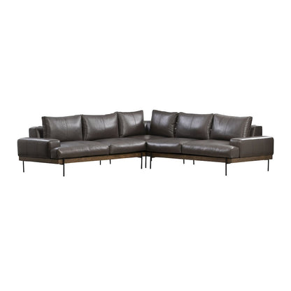 Largo Top Grain Leather Sectional
