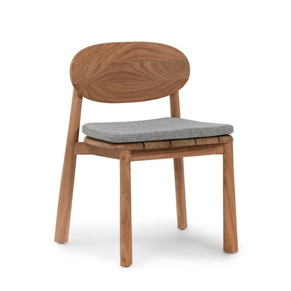 Aston Natural Teak Wood Outdoor Dining Chair