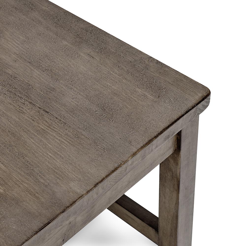 Caleb Transitional Reclaimed Pine Wood Dining Chair Distressed Brown Set of 2