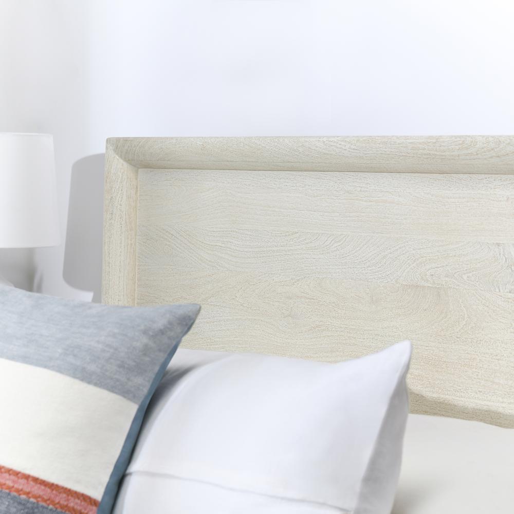 Reece Mango Wood California King Bed in White