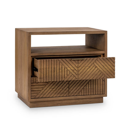 Santa Clara 2-Drawer Wood Night Stand
