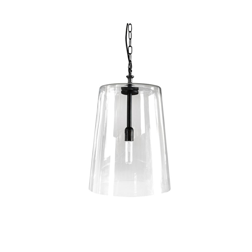 Jolee 1-Light Single Glass Pendant by Kosas Home