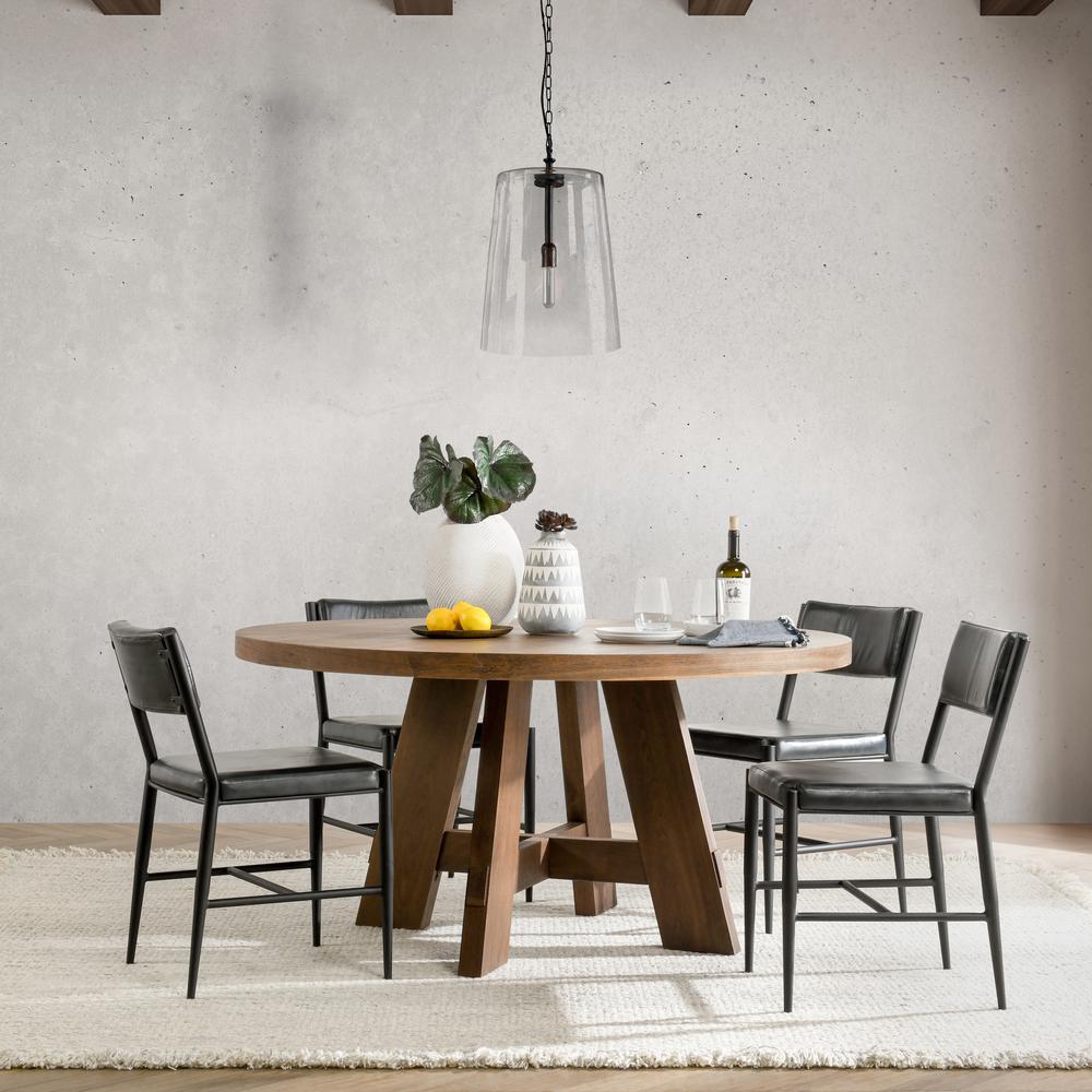 Jolee 1-Light Single Glass Pendant by Kosas Home
