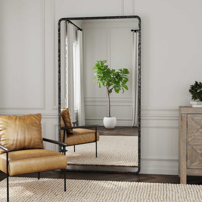 Howell 78" Floor Mirror Hammered Metal