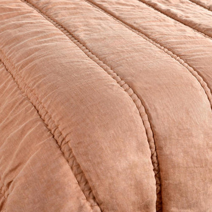Rowen 3-Piece Sustainable Fabric Clay Queen Quilt Set