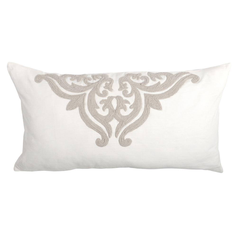 Kent 100% Cotton Embroidered King Sham by Kosas Home, Ivory