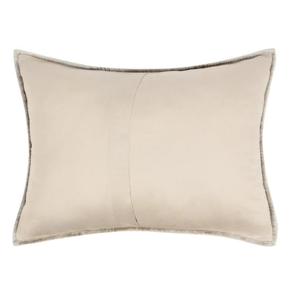 Dimitry 100% Rayon Velvet  Pebble Beige Standard Sham by Kosas Home