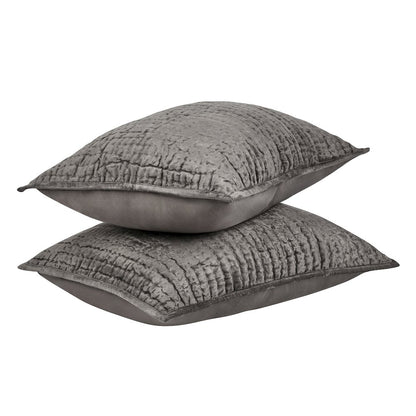 Dimitry 100% Rayon Velvet Desert Brown Standard Sham by Kosas Home