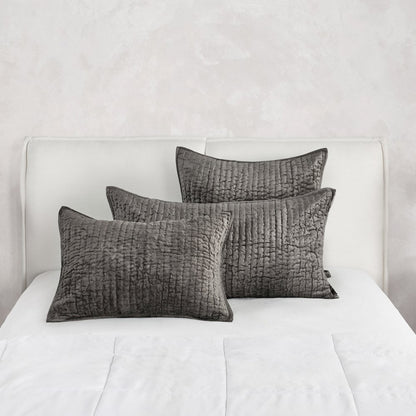 Dimitry 100% Rayon Velvet Desert Brown Standard Sham by Kosas Home
