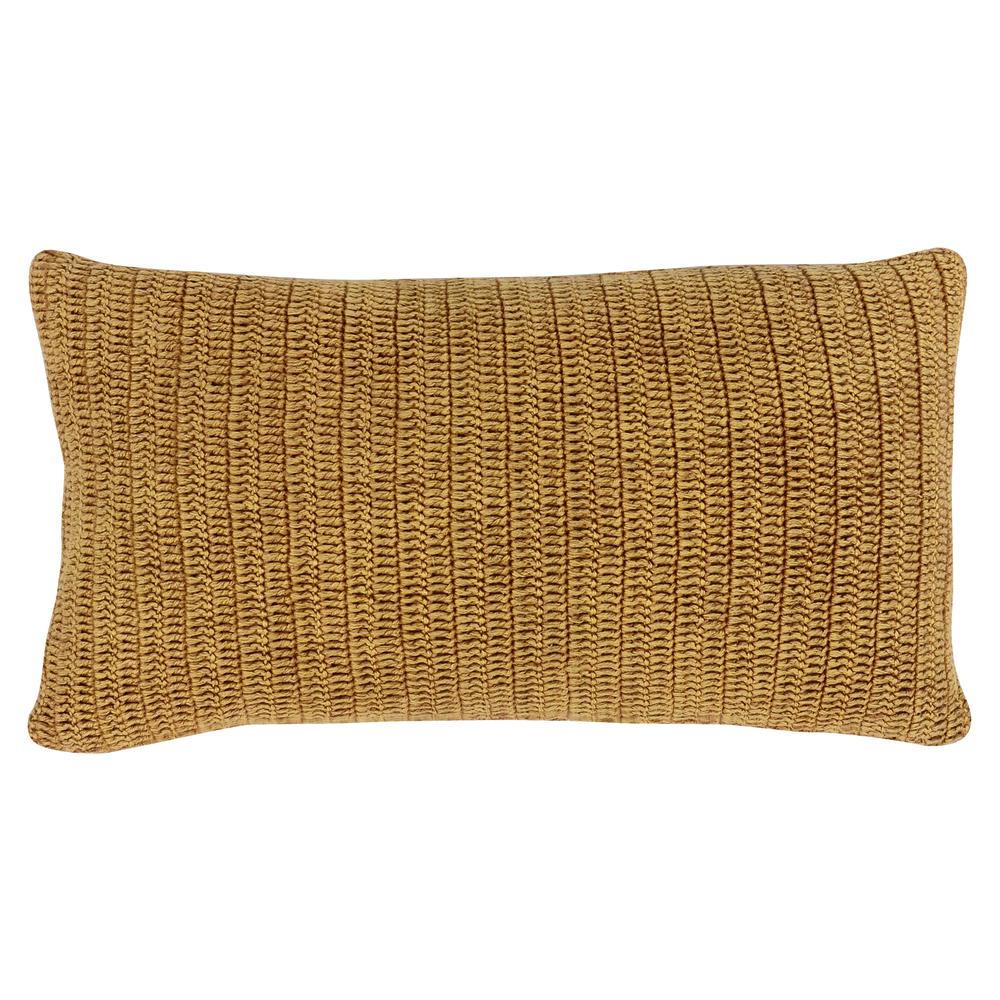 Nakeya Knitted 14"x 26" Throw Pillow, Honey