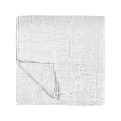 Hailee 100% Cotton White Queen Quilt with Silvadur Tech by Kosas Home