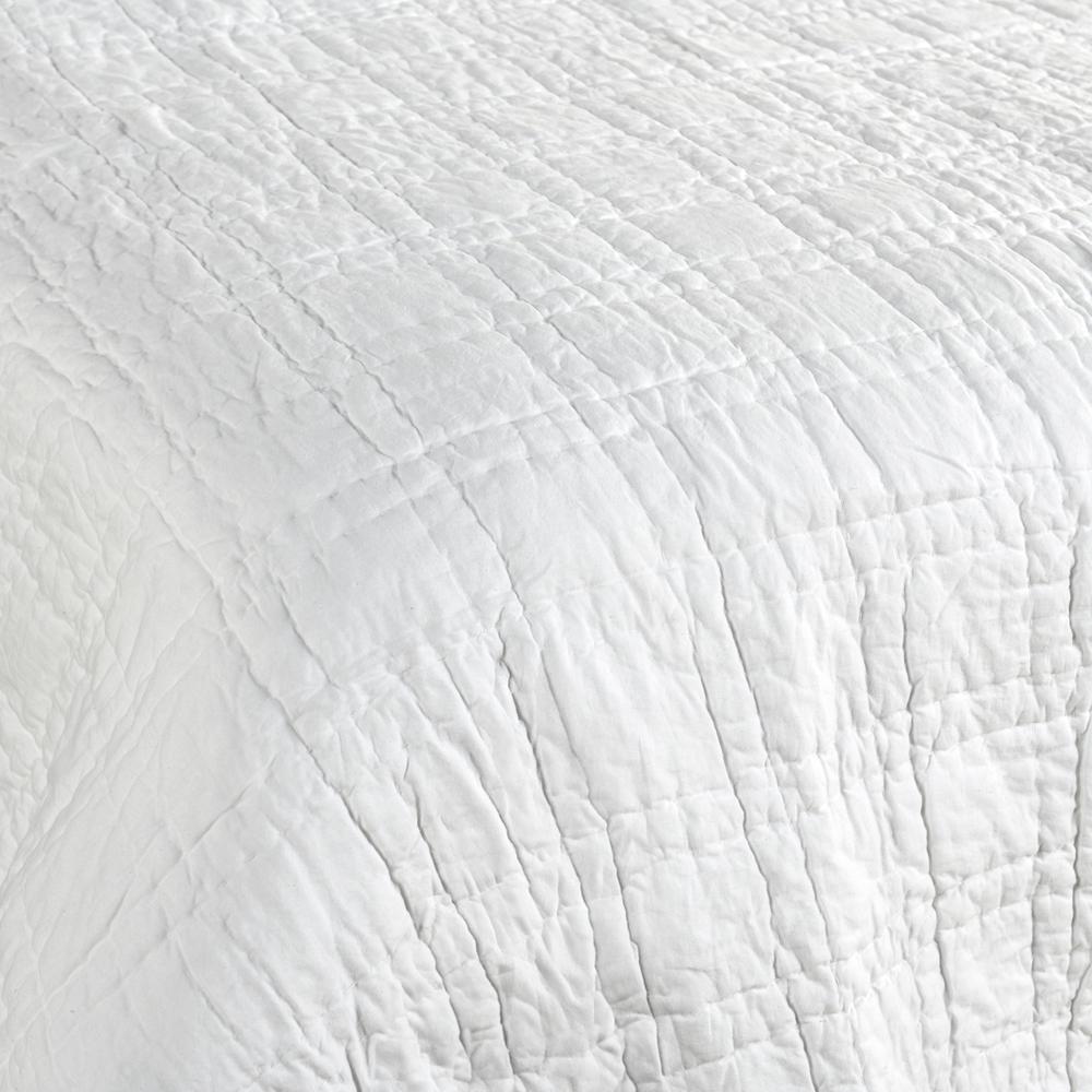 Hailee 100% Cotton White Queen Quilt with Silvadur Tech by Kosas Home