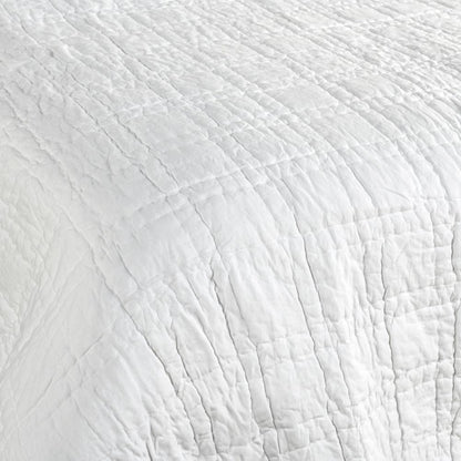 Hailee 100% Cotton White Queen Quilt with Silvadur Tech by Kosas Home