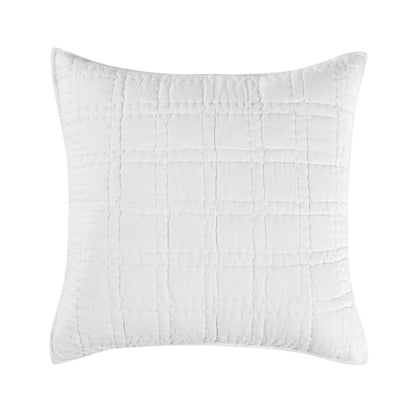 Hailee 100% Cotton White Euro Sham with Silvadur Tech by Kosas Home