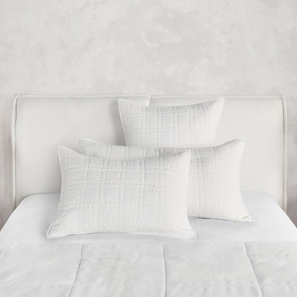 Hailee 100% Cotton White Euro Sham with Silvadur Tech by Kosas Home