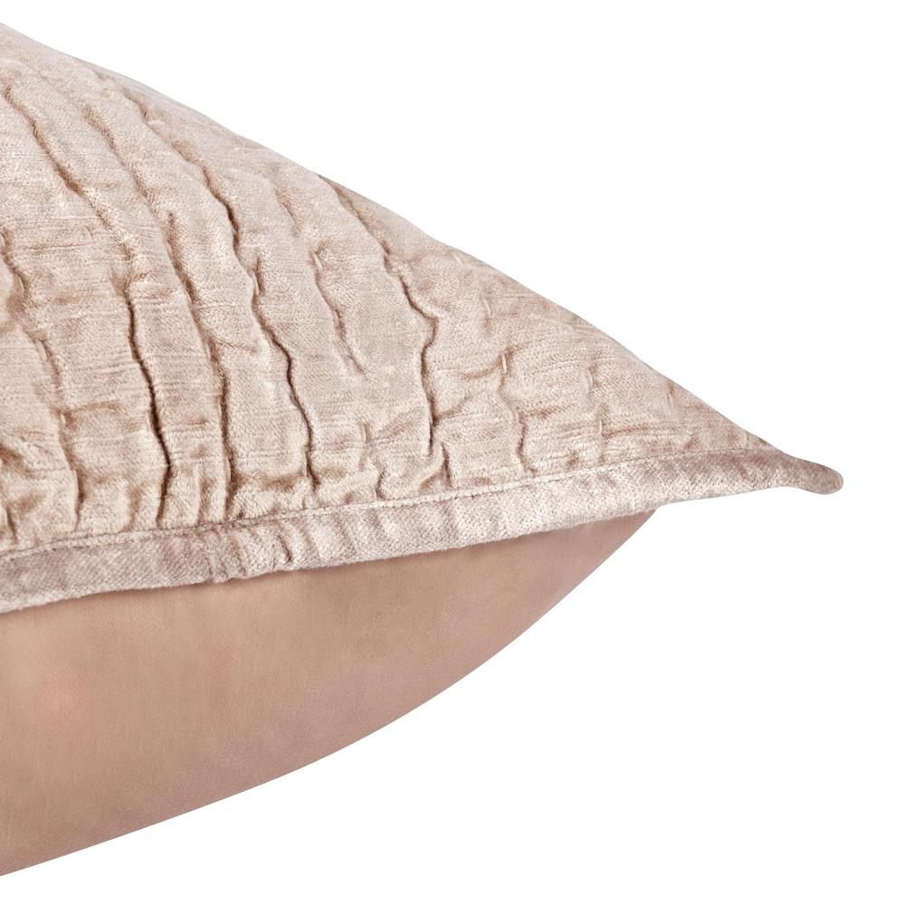 Dimitry 100% Rayon Velvet Bliss Pink Standard  Sham by Kosas Home