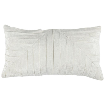 Laurant 14"x 26" Velvet Throw Pillow in Ivory by Kosas Home