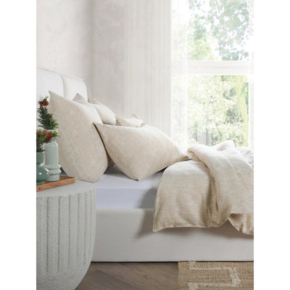 Lana 100% Cotton Embroidered Natural King Duvet by Kosas Home