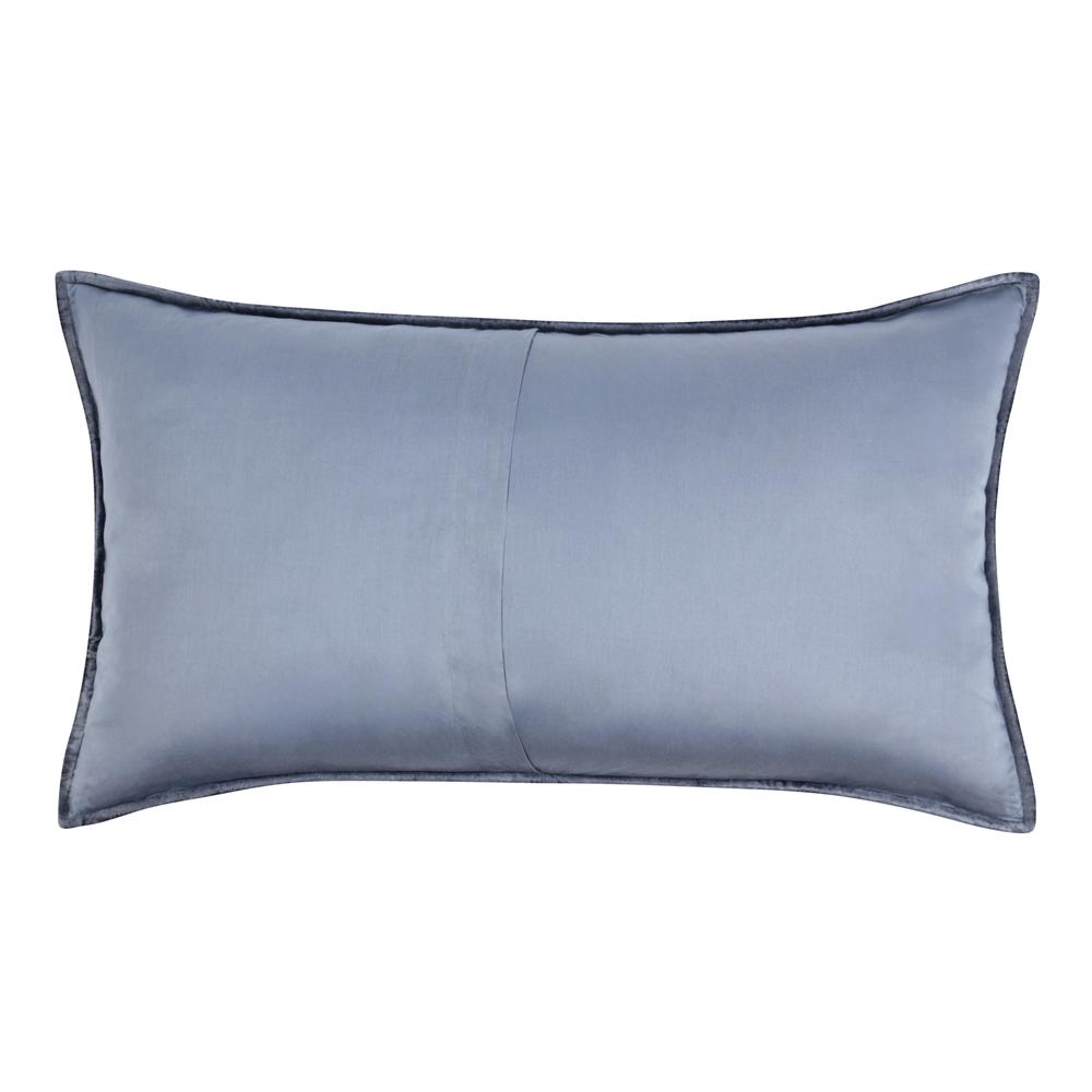 Dimitry 100% Rayon Velvet Sea Fog Blue King Sham by Kosas Home