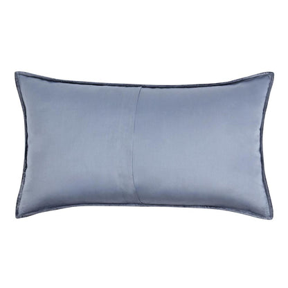 Dimitry 100% Rayon Velvet Sea Fog Blue King Sham by Kosas Home