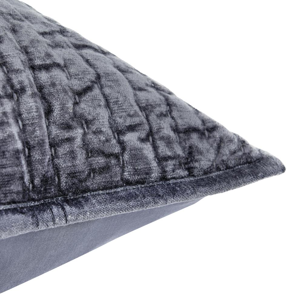 Dimitry 100% Rayon Velvet Sea Fog Blue King Sham by Kosas Home