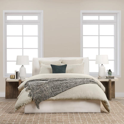 Talia Cotton Linen Blend Natural King Duvet