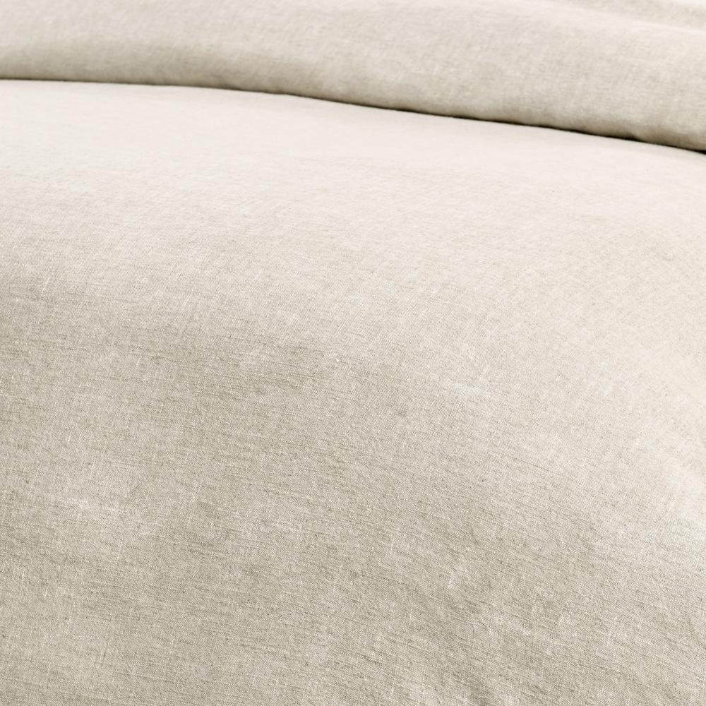 Talia Cotton Linen Blend Natural King Duvet
