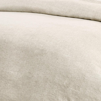 Talia Cotton Linen Blend Natural King Duvet