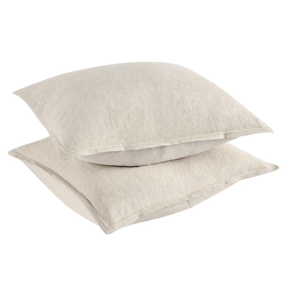 Talia Cotton Linen Blend Natural Euro Sham