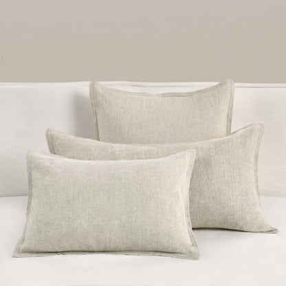 Talia Cotton Linen Blend Natural Euro Sham