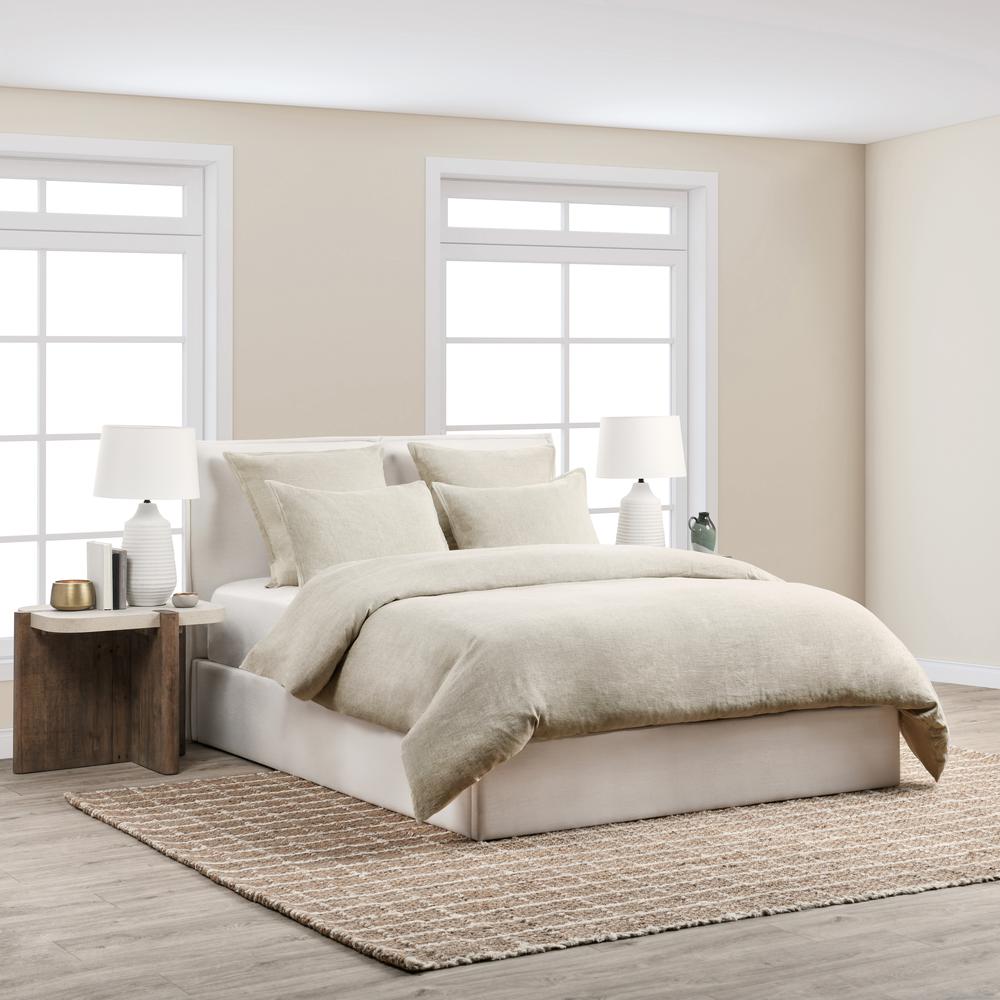 Talia Cotton Linen Blend Natural Euro Sham