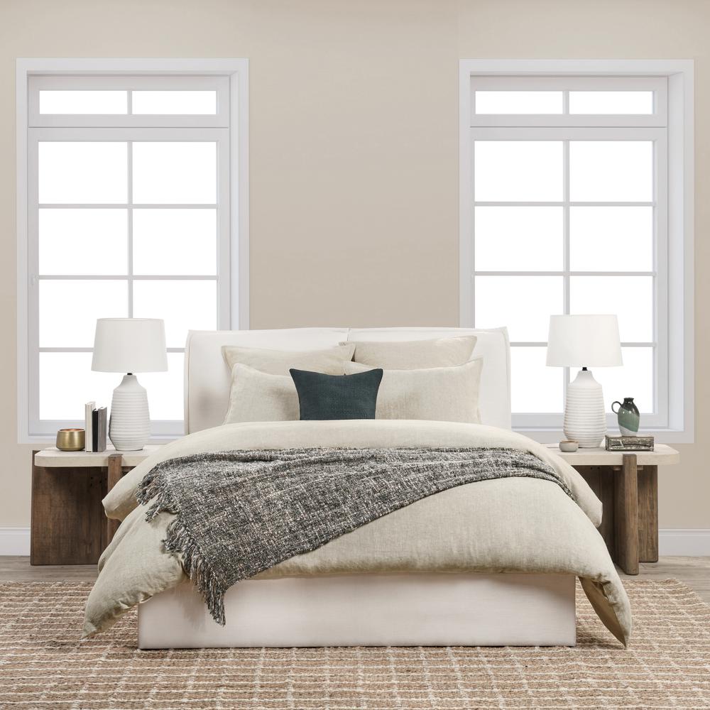 Talia Cotton Linen Blend Natural King Sham
