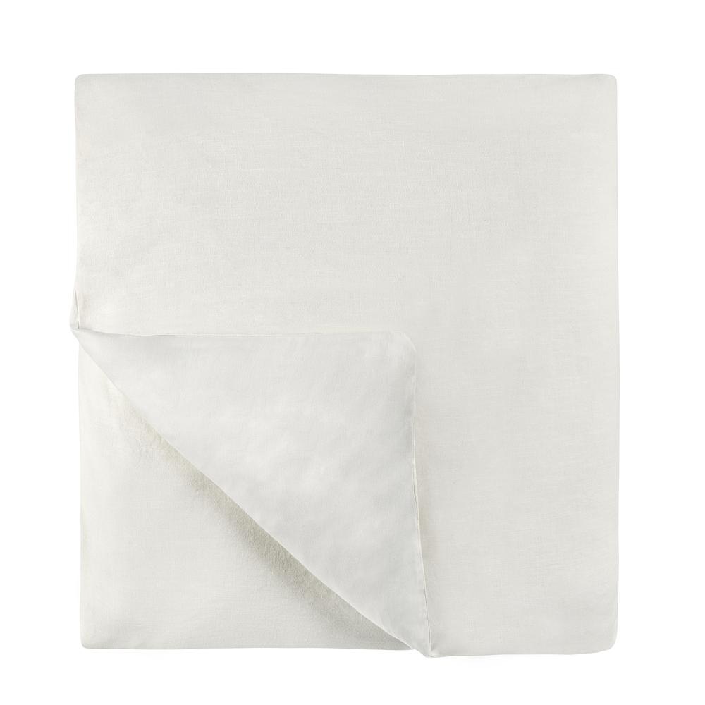 Talia Cotton Linen Blend Ivory Queen Duvet