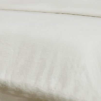 Talia Cotton Linen Blend Ivory Queen Duvet