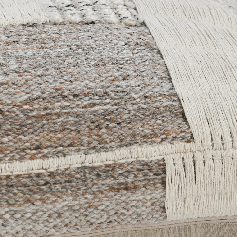 Farah 14"x26" Cotton Linen Blend Throw Pillow, Natural