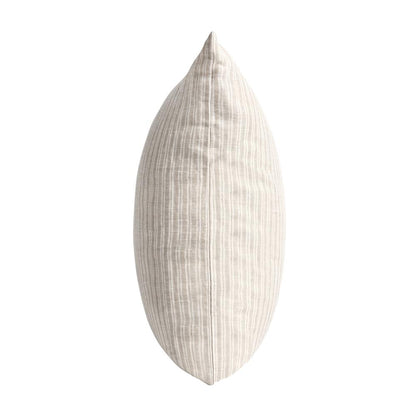 Camille 22" Cotton Linen Blend Throw Pillow, Natural Beige