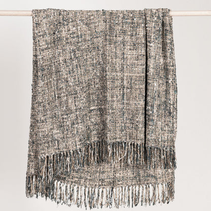 TC Recycled Cotton Blend Blue 50"x70" Woven Throw Blanket Blanket