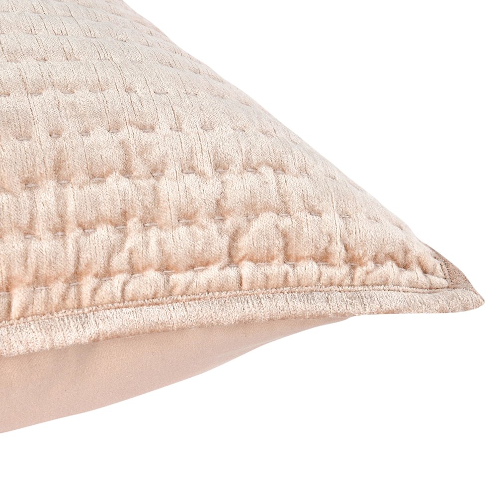 Dimitry 100% Rayon Velvet Nude Euro Sham
