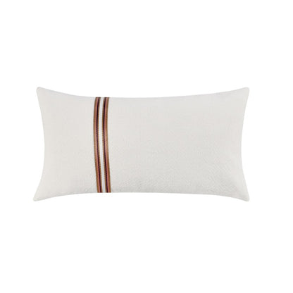 Ralph 14x26 Cotton Linen Fabric Throw Pillow, Ivory Sangria
