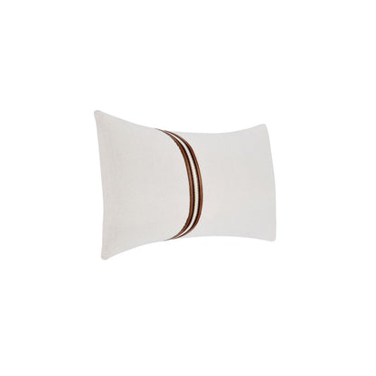 Ralph 14x26 Cotton Linen Fabric Throw Pillow, Ivory Sangria