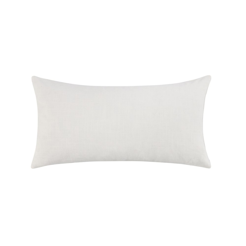 Ralph 14x26 Cotton Linen Fabric Throw Pillow, Ivory Sangria