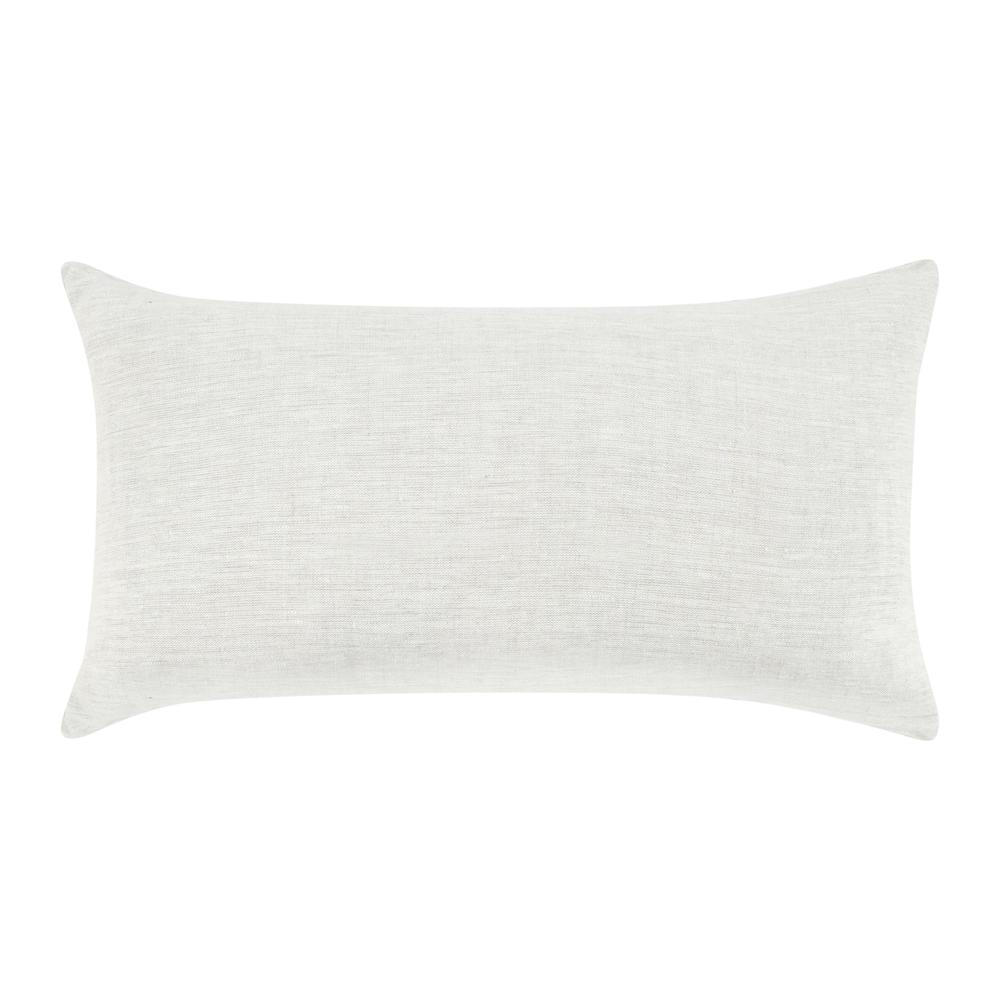 Mulberry 14"x26" Belgian Linen Blend Throw Pillow, Denim Blue