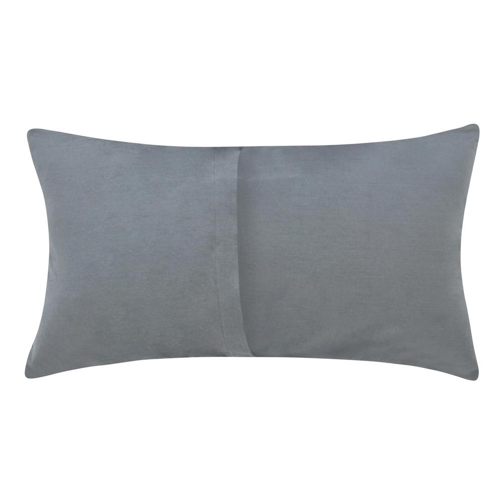 Colorman Cotton Linen Blend Fabric Marina Blue King Sham