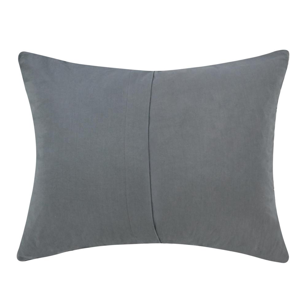 Colorman Cotton Linen Blend Fabric Marina Blue Standard Sham