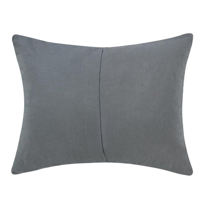 Colorman Cotton Linen Blend Fabric Marina Blue Standard Sham
