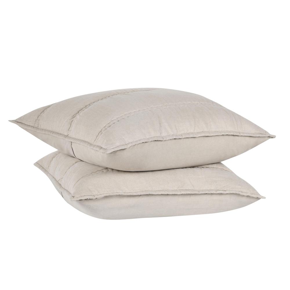 Rowen Sustainable Fabric Beige Euro Sham