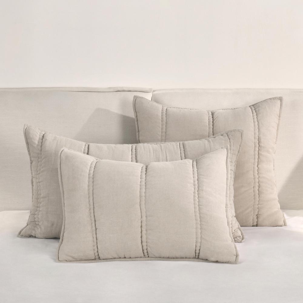 Rowen Sustainable Fabric Beige Euro Sham
