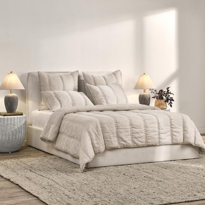Rowen Sustainable Fabric Beige Euro Sham