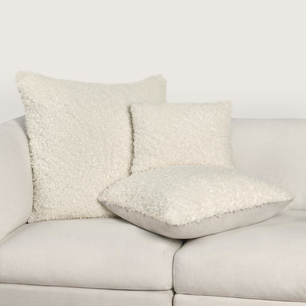 Carters 22" Fabric Ivory Throw Pillow