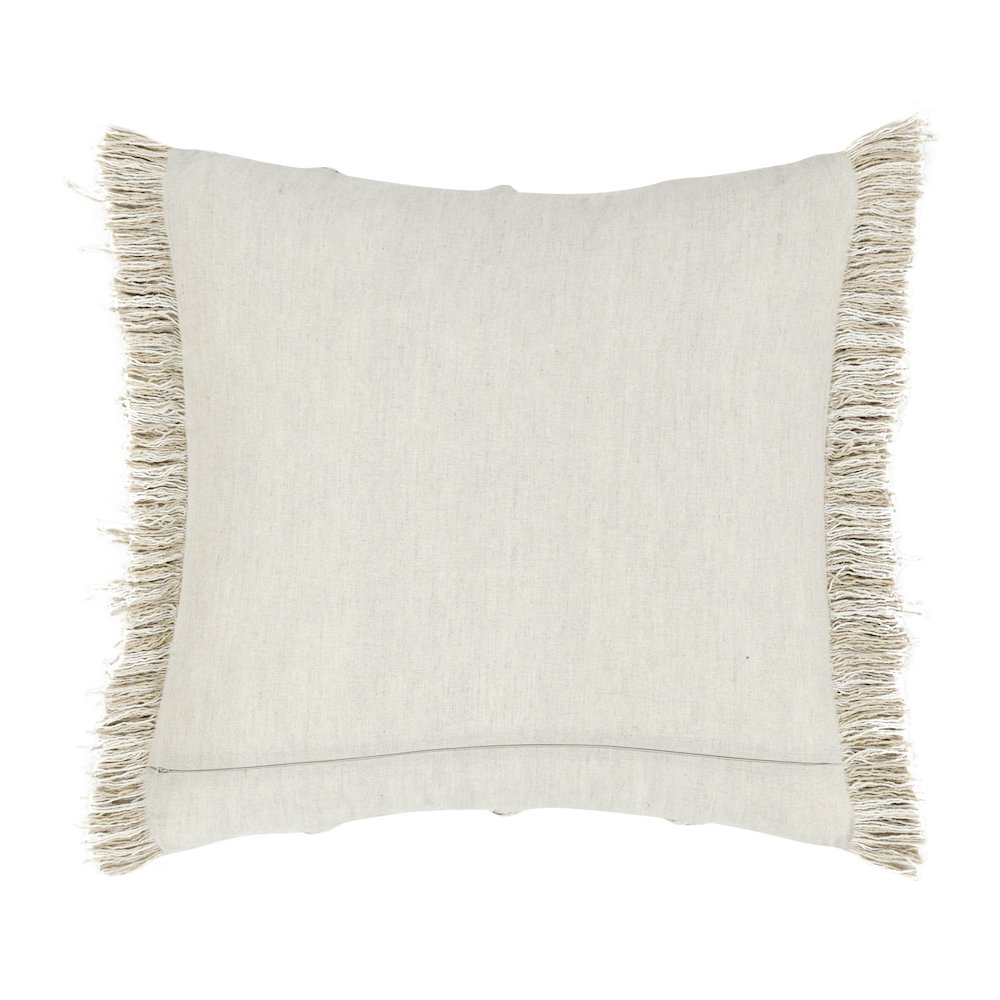 Lucera 22" Woven Fabric Throw Pillow in Beige